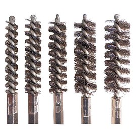 Stainless Steel Barrel, Pipe,Hole, Internal and Thread Cleaning Brush 5 Piece Pack