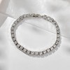 Wendalern Boho Tennis Ankle Bracelets for Women Rhinestone Row Chunky