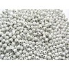 500pcs Silver Cross Acrylic Beads Round Beads 8mm White Craft