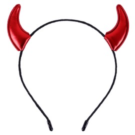 Bonnie Z. Leonardo Glossy Devil Horns Headband Red