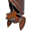 Modern Artisans Hanging Metal Garden Bat Sculpture, American Handmade: Open