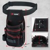 KUNN Electrician Tool Pouch with Belt Clip - 7-Pocket Lightweight