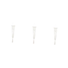 Totority 3pcs Flowerpot Net Bag Hand Woven Sling for Green Plants Durable Cotton Rope Hanging Basket Holder for Home Decor Weddings and Office Greenery Without Basket