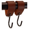 Brute Strength - Multifunctional Leather S-Hooks - Cognac - 2