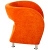 Christopher Knight Home CKH Modern Microfiber Accent Chair, Orange