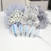 Blue powder point handmade nail tip - Long ballerina /