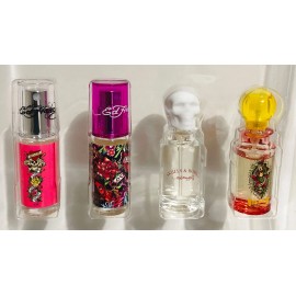 Ed Hardy Skulls & Roses Villain Hearts Daggers Edp Spray Women Gift Set 7.5ml