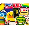 12 Random Retro Gaming Pixel Arcade Videogame Stickers