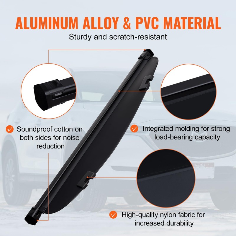 VEVOR Rear Cargo Cover for Mazda CX-5 5-Seater 2017-2024 2025