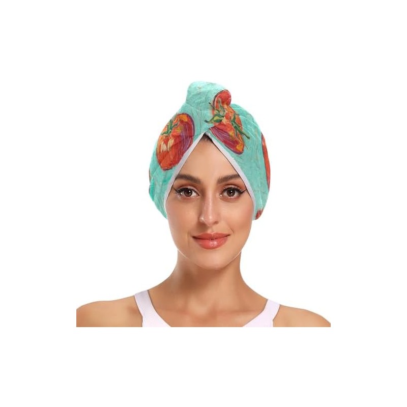 Toallas de microfibra para el cabello con botón de secado