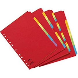 Concord A4 Assorted 6 Part Bright Divider, Pack of 1