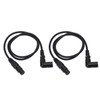 2PCS Microphone Extension Cables 3 Pin XLR Male to Female