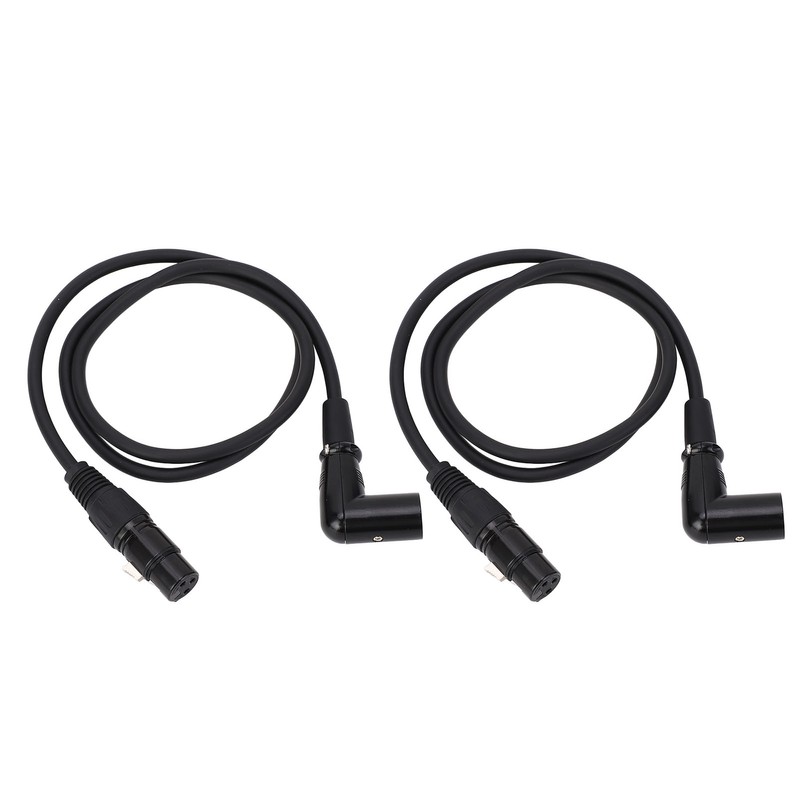 2PCS Microphone Extension Cables 3 Pin XLR Male to Female