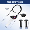 EXLECO Quick Throttle Grip Motorcycle Throttle Grip Set 22 mm