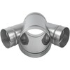 6" Inch to 4" inch Branches W-Shape Ducting Splitter -
