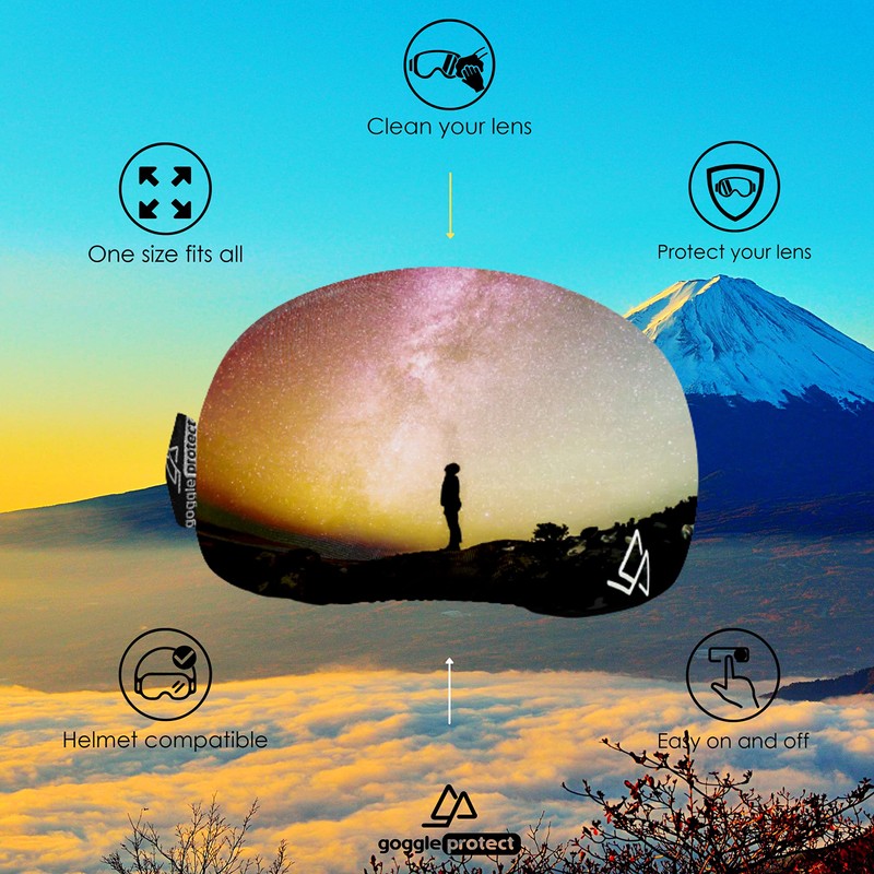 Goggle Protect Unisex - Adult Psychedelic Ski Goggles, Multi, One