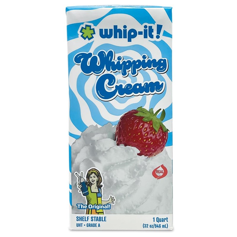 Whip-It! Heavy Whipping Cream – Shelf-Stable, Real Dairy 32oz Cartons