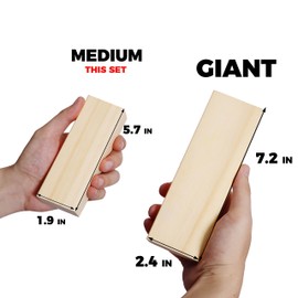 SPORT BEATS Medium Tower Game Outdoor Games 54 Blocks Stacking Game Includes Carry Bag