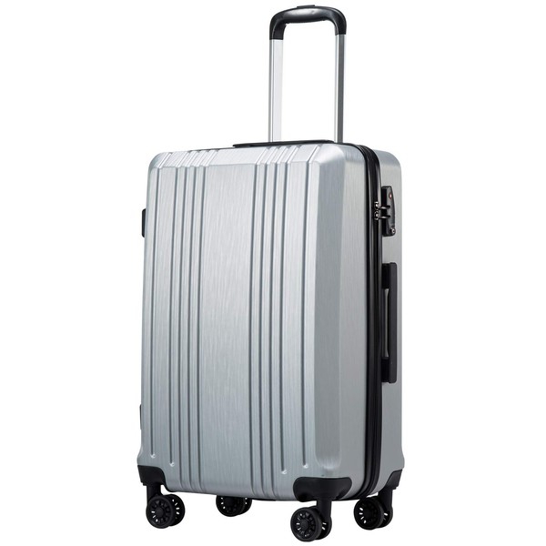 Coolife Luggage Suitcase PC+ABS with TSA Lock Spinner Carry on