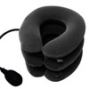 Neck load distribution 3-stage neck stretcher with soft velvet Neck cushion navy 2ea