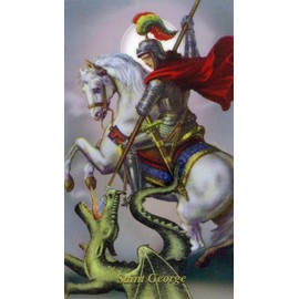 Prayer in honor of St. George - Laminated holy card - Pack of 25