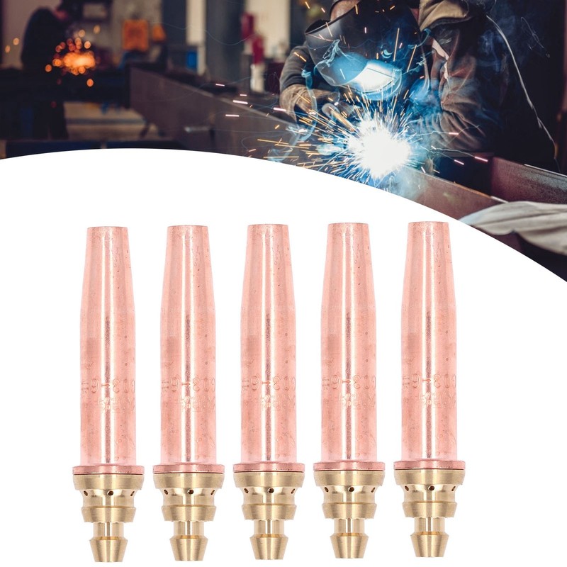 5PCS Cutting Tips Split Isobaric Propane Gas Welding Nozzles Machine