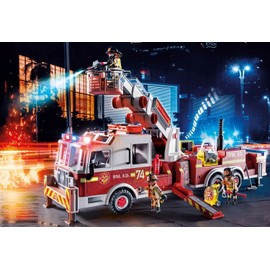 Playmobil Rescue Vehicles: Fire Engine with Tower Ladder