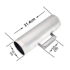 Towwoo 12 x 4 Inch Stainless Steel Guiro Shaker Musical Latin Percussion Instrument Training Tool with Scraper for Concerts Stage Performances and Beginners