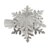 Silver Snowflake Christmas Tree Topper Lighted 3D PVC Christmas Tree