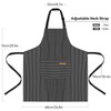 NLUS 2 Pack Kitchen Cooking Aprons, Adjustable Bib Soft Chef