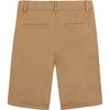 Nautica Boys' School Uniform Flat Front Twill Short, Burnished Khaki