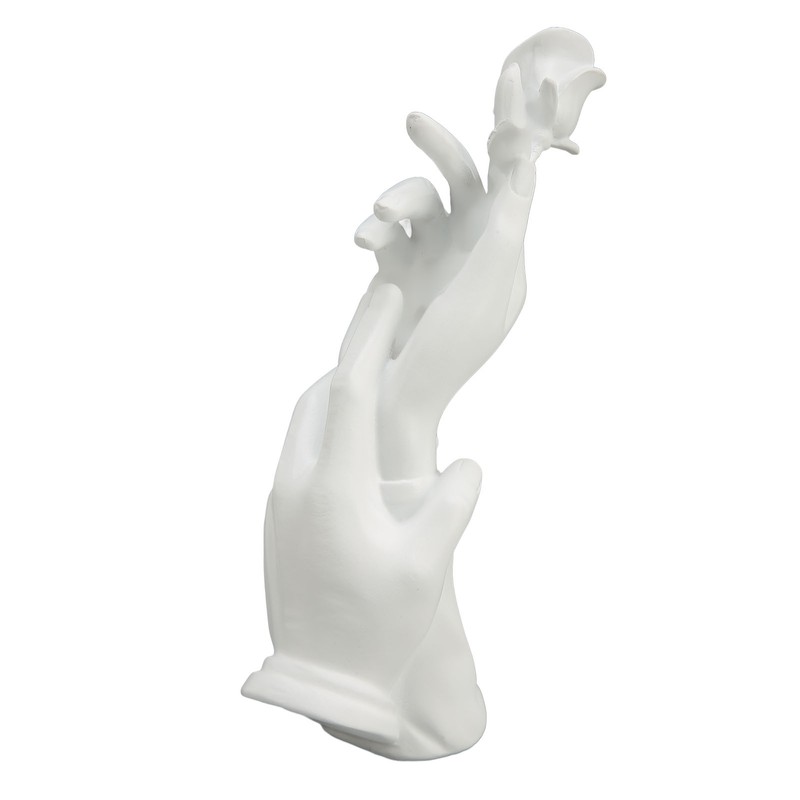 Hand Display Stand White Resin Smoothing Elegant Multifunction Jewelry Display