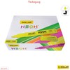 DOLLAR Neon HL5 Highlighter Pens, YELLOW, Pack of 12, Chisel