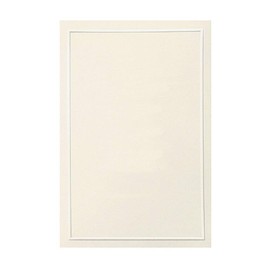 Gartner Studios Pearl Ivory Bifold Wedding Program, Print at Home, 8.5” x 11” Unfolded, 50-Count, Pearl Ivory Border (61403)
