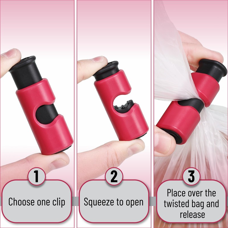Mr. Pen- Squeeze and Lock Bread Bag Clips, 8 Pack,
