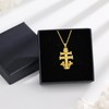 Exltoy Mens Cross Necklaces Gold - 18k Gold Plated cruz