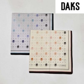 Daks 대구백화점 닥스남녀공용 1매 나염 손수건 (DKU1402) Daegu Department Store Daks Unisex Printed Handkerchief (DKU1402)