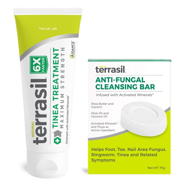 Terrasil Tinea Versicolor Treatment Max (50g Tube & Tinea soap bar)