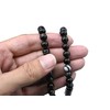 Black Banded Agate Sulemani Hakik Stone Buddhist Prayer Beads Japa