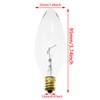 SQXBK 6PCS 120V 60W C32 E12 CTC Clear Candelabra Base