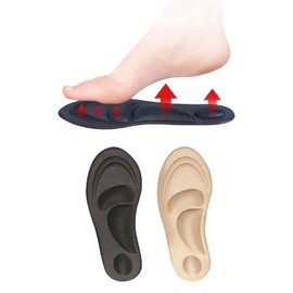 [Lino Ulu] 4D construction comfort insole x shock absorption; Prevents fatigue x stuffiness and scissor cut for size adjustment x Breathability; Insole; Shock Absorption, Flatfoot, Bunions,