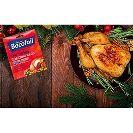 2 x Flavour Seal Roasting Bags for Ovens and Microwaves Perfect Cooking Bags for Roasting Chicken Fish Meat Turkey and Vegetables - Extra Large Bags