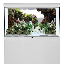 AWERT 30x18 inches Viewing Stone Fish Tank Background Aquatic Plant River Bed & Lake Aquarium Background Seaweed Aquarium Vinyl Background