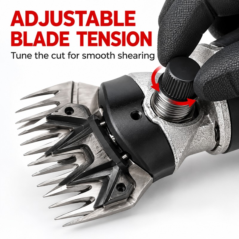 1200W Peak Electric Sheep Shears, 6-Speed 2600 RPM Heavy Duty