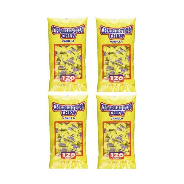 Charelston Chew Small Bars Candy, 120 count, 1.83 lbs - Pack of 4
