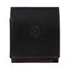 Beh- Box-shaped Coin Purse, Large Capacity, Tochigi Leather, Genuine Leather,