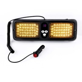 TASWK 86 LED Windshield High Brightness LED Law Enforcement Emergency Hazard Warning Strobe Light Fits Commercial Truck Boat Car (Yellow)