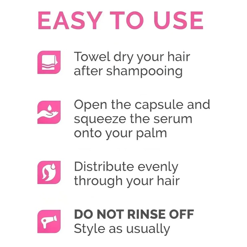 Complex 40 2pcs Cpsula Vitamnica Smooth Silky Hair Quer Frutos