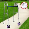 Top Glides Heavy Duty Bariatric 5" Walker Wheel Kit with