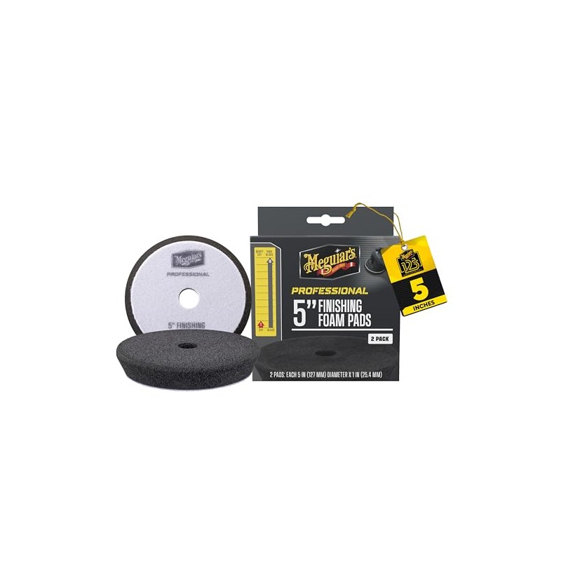 Meguiar's, Discos de Espuma de Acabado Profesional, 5", M5FFP2, 2pz